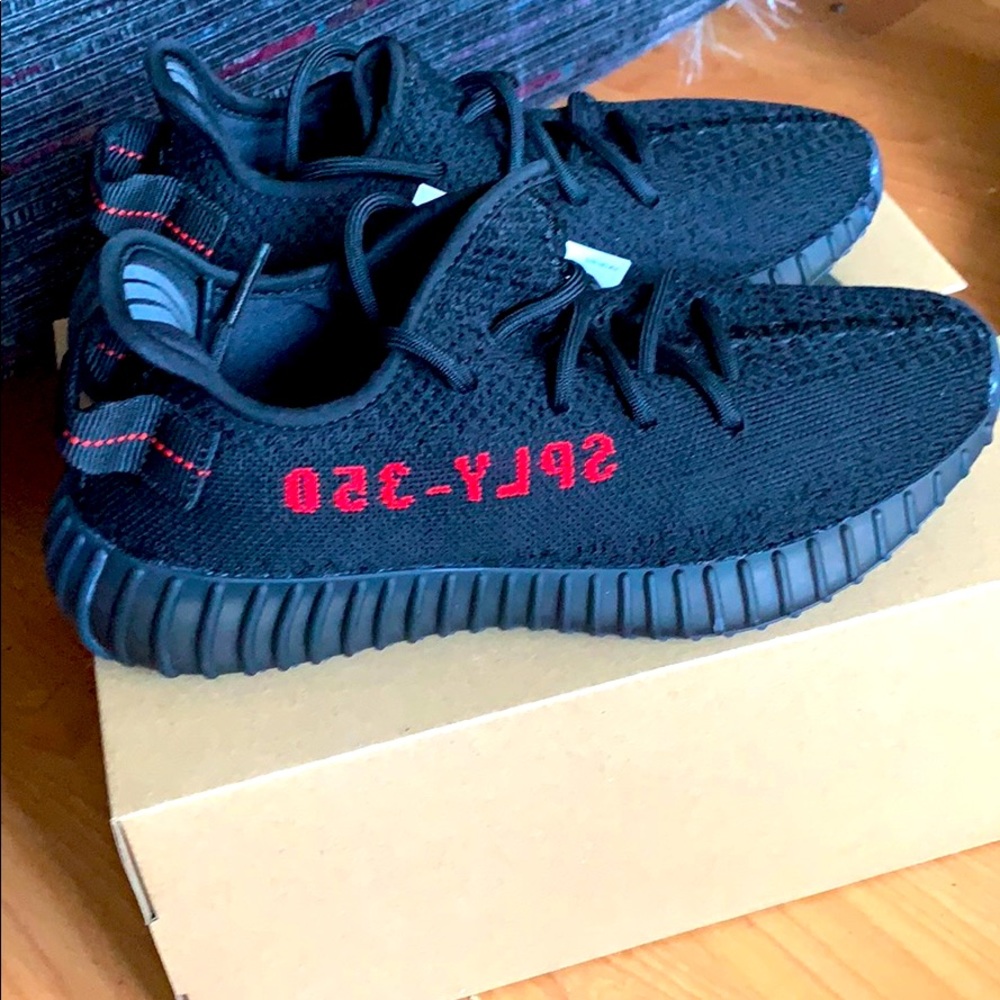 Adidas yeezy boost 350 black and red